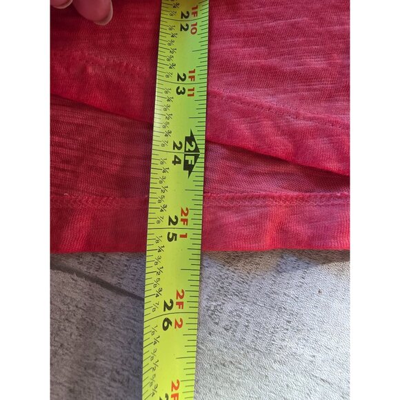 Chicos Womens V-Neck Short Sleeve Top Size M 1 Coral - Picture 5 of 6